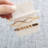 3Pcs/set Pearl Metal Gold Color Hair Clip Bobby Pin Barrette Hairband